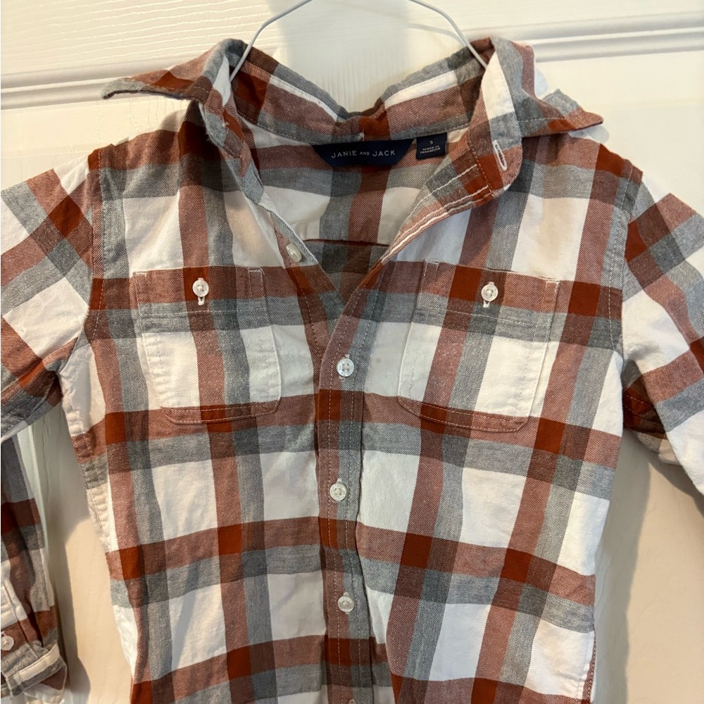Janie and Jack Kids Plaid Shirt